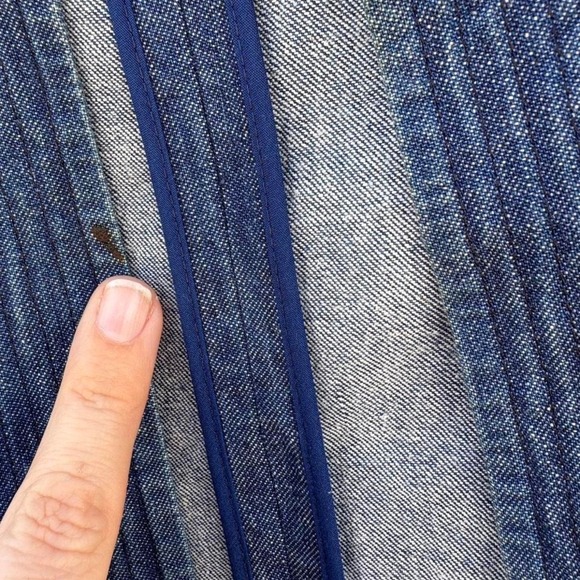 Vintage Micheal Kors open front Blue denim duster with a boho vibe - Picture 4 of 6